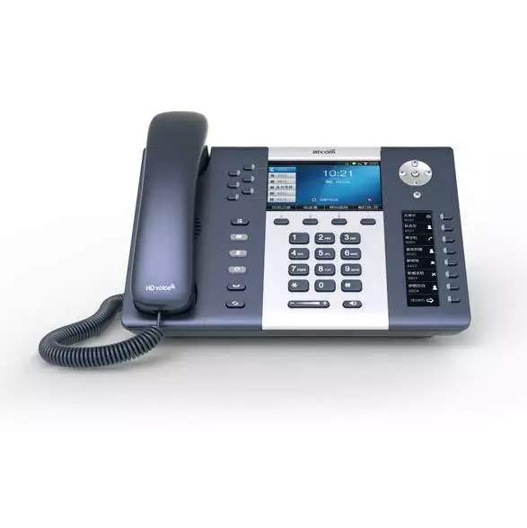 Atcom Rainbow 4 R4 6 Line SIP VoIP IP Color Phone HDVoice Dual LCD LAN WAN PoE