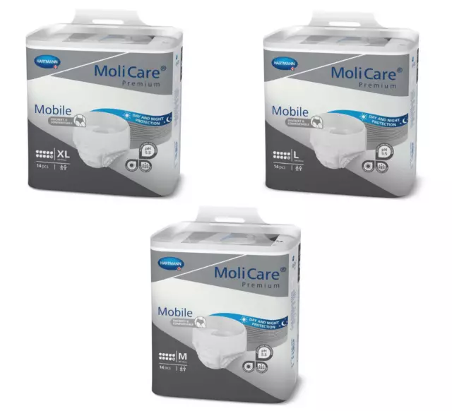 MoliCare Premium Mobile 10 Tropfen 14 Stück Größe M L XL Inkontinenzhosen