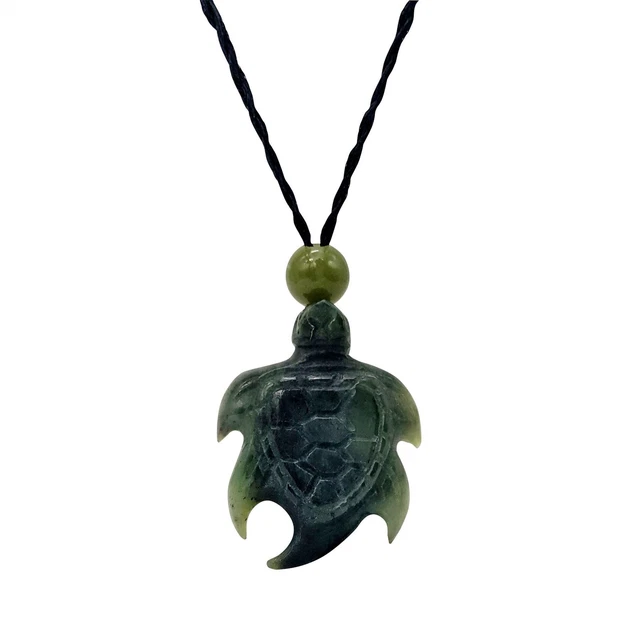 Collier Pendentif Hei Tiki En Néphrite - Pierre Jade Verte - Marque 81stgeneration