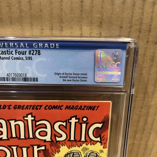 Fantastic Four #278 CGC 9.8 1985 Marvel Comics Origin Doctor Doom Retold 3