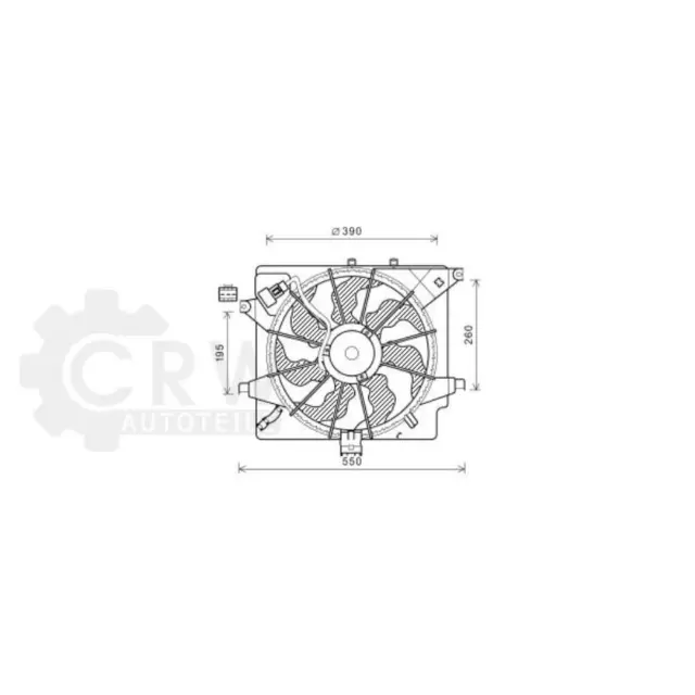 Ventola raffreddamento motore per Kia Cee'D 1.6 CRDi 110 anno 12-20