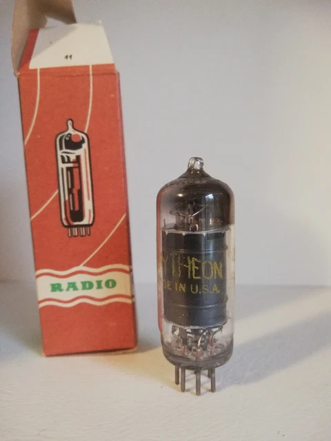 1x   6BA6 RAYTHEON  Label, Vacuum tube, Valvola, Röhre,   NOS NIB  
