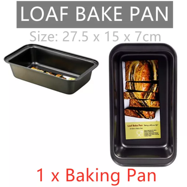 1x Round Corner Loaf Bake Pan Oven Baking Bread Tray Mold Mould Tin Making Cake