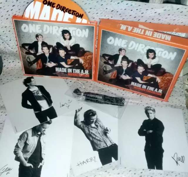 ONE DIRECTION, MADE IN THE A.M CD. ULTIMATE FAN EDITION SET! Wristband/Postcards