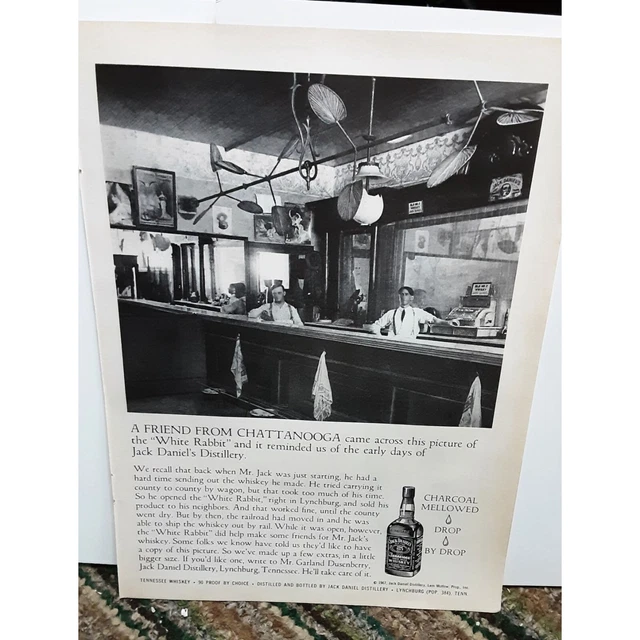 1967 Jack Daniels White Rabbit vintage Original Print ad