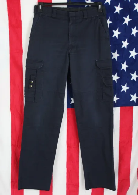 ELBECO Tek Twill Men's 36R (35 x 36) Navy Blue Unhemmed Tactical Cargo Pants