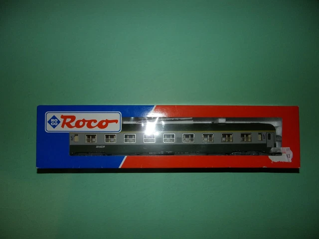 Roco Voiture UIC Verte/Argent – Édition 2 – Modélisme Train HO – Neuf Sous Boîte
