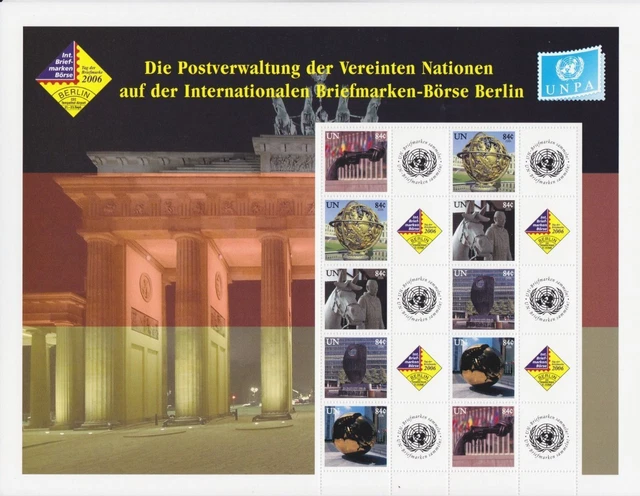 UN Vereinte Nationen New York 1010/1014 postfr. Kleinbogen Grußmarken 2006 -2419