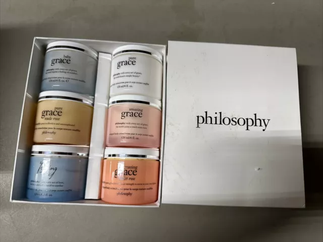 PHILOSOPHY PURE GRACE WHIPPED BODY CREME 4 oz Love & Roses 6 Pc Set RARE!!