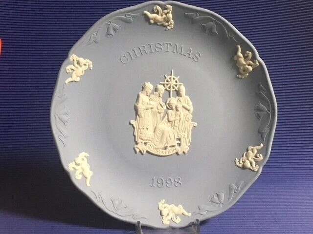 Wedgwood Jasper 1998 Xmas 19Cm Piatto natalizio Z36