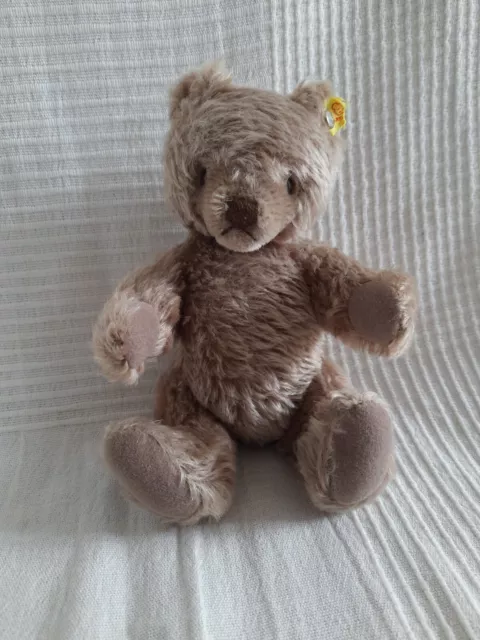 Alter Steiff Bär, 22 cm,Teddy Bär,guter Zustand !8mm Nickel Knopf! Sammlerstück