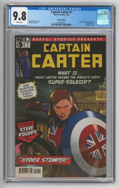 CAPTAIN CARTER #1 1:25 What If Animation Variant CGC 9.8