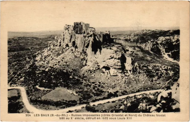 CPA LES BAUX-de-PROVENCE Ruines Imposantes du Chateau Feodal (1290442)