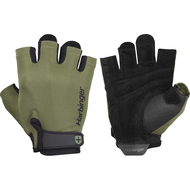 Harbinger Unisex Power Weight Lifting Gloves 2.0 - Black/Green Harbinger Unisex Power Weight Lifting Gloves 2.0 - Black/Green