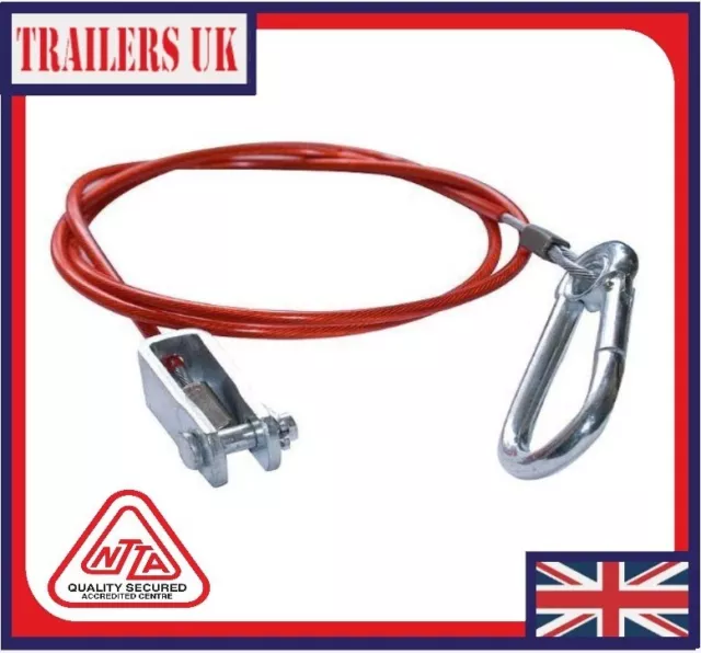 Trailer/Caravan Breakaway Safety Cable with Clevis End