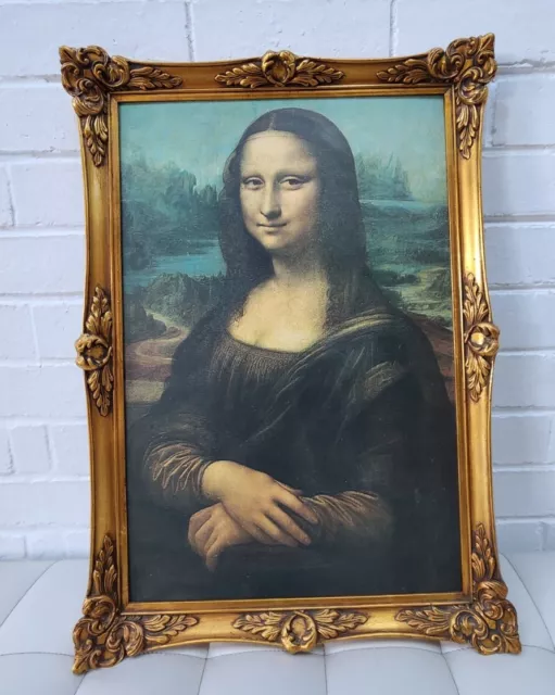 The Mona Lisa Print In Framed Leonardo Da Vinci