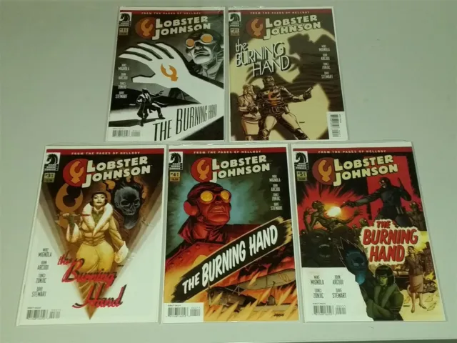 Lobster Johnson Burning Hand #1-5 Hellboy Mignola Dark Horse Comics 2012 Set (5)