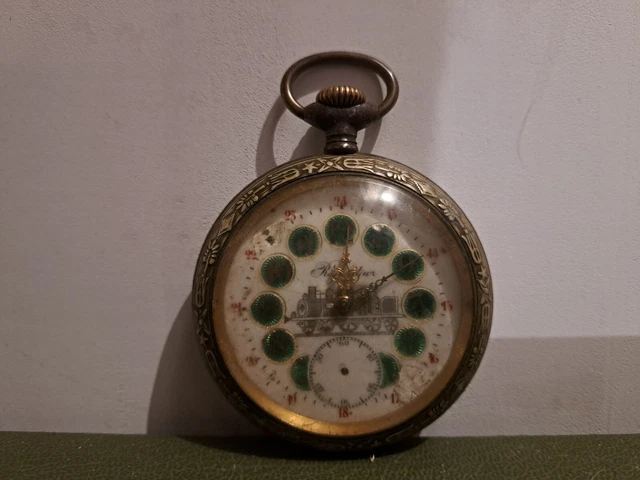 Ancienne Montre Gousset Régulateur Militaire Aveugle - Mécanique Manuelle, Occasion Très Bon état