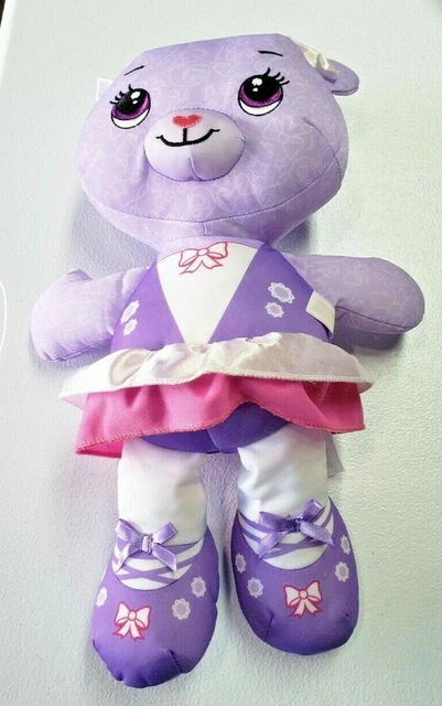 Fisher Price Purple And Pink Doodle Bear  Plush 14" Stuffed Animal