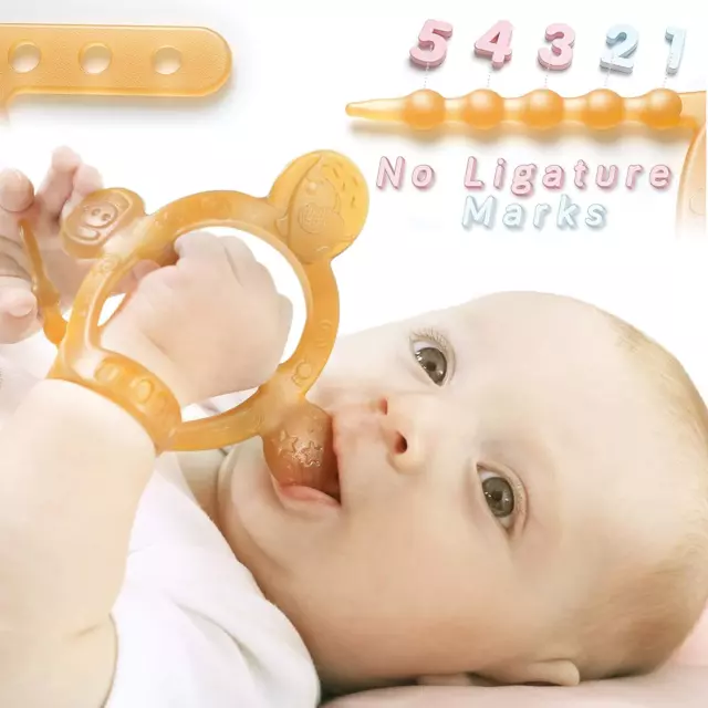 ?Never Drop from Hand? HEORSHE Baby Teething Toys for Babies 0-6 6-12 Months for