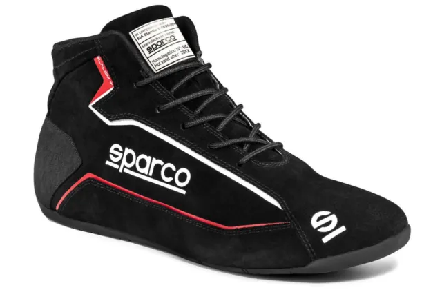 Sparco Shoe Slalom + Black Size 10-10.5 Euro 44 00127444NR