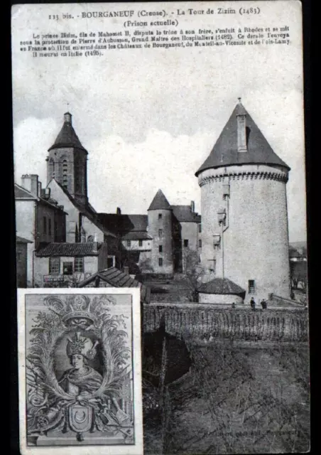 BOURGANEUF (23) PRISON TOUR ZIZIM animée début 1900