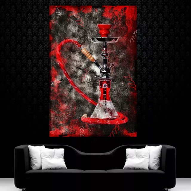 Leinwand Bilder Xxl Abstrakt Shisha Wasserpfeife Bunt Moderne Kunst Wand Poster