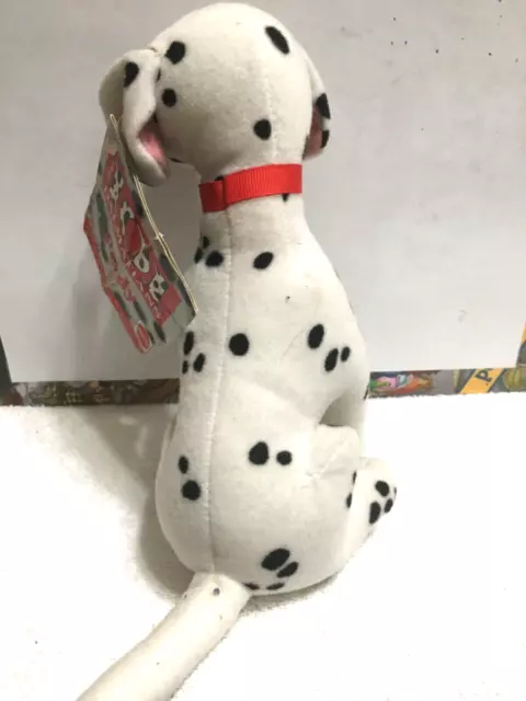 Vintage 101 Dalmations Plush Perdy Puppet & Red Collar Mattel/Disney 9" with Tag 3
