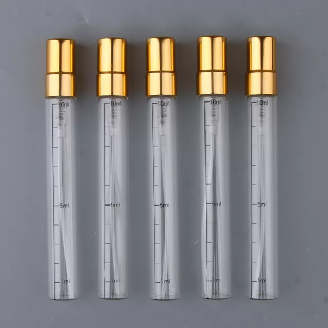 5pcs 10ml vide vaporisateur en verre rechargeable bouteilles de parfum