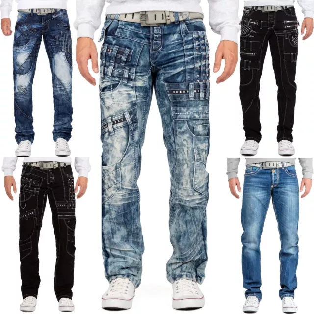 Herren Jeans Hosen Mens Pant Discowear Cargo Freizeit Clubwear Disco Streetwear