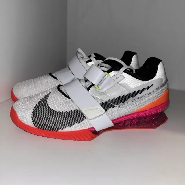 NIKE ROMALEOS 4 Weightlifting Shoes Size 8 White 62.00