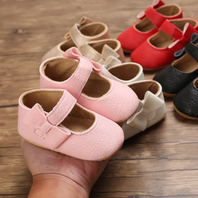 Scarpe basse abito Mary Jane bambina neonata suola antiscivolo prime scarpe da passeggio