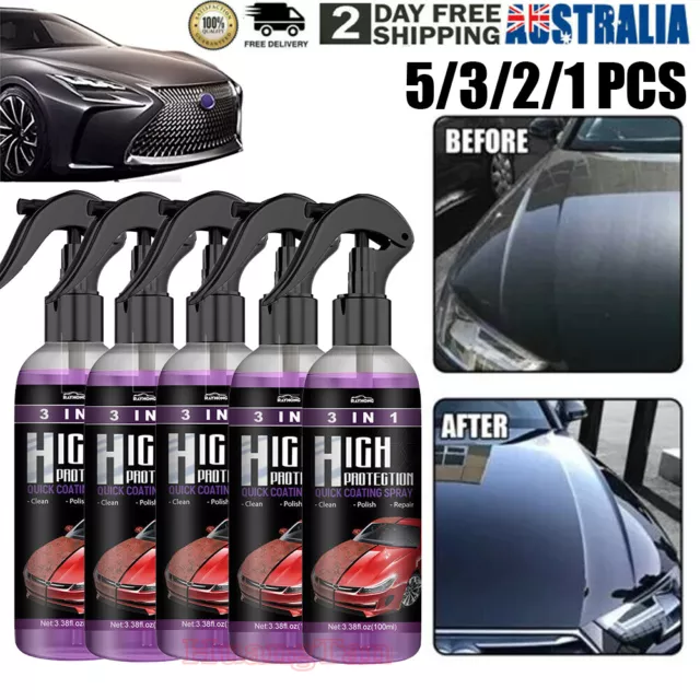  Car Coating Spray,3 in 1 Hight Protection,High Protection 3 in 1  Spray,3 in 1 High Protection Quick Car Coating Spray (100ml/1pcs) :  Automotive