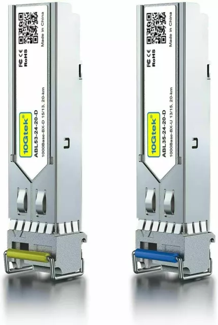 1.25G SFP Bidi Transceiver 1000Base-BIDI 1310/1550nm Modules SMF 20KM For Cisco