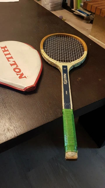 Raquette De Tennis Vintage Wilson Advantage En Bois – Avec Housse, Taille De Poignée 4 3/8