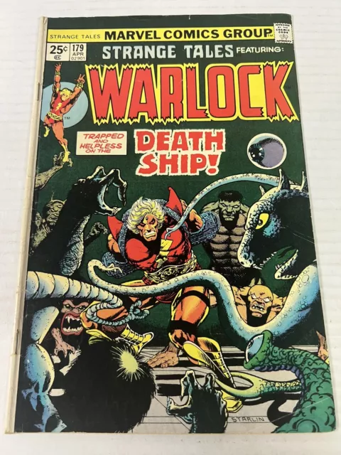 Marvel Comics Strange Tales Warlock Trapped On Death Ship Issue 179 Comic 1975