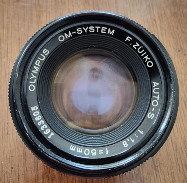 Olympus OM-system Auto-S 50mm f/1.8 Manual Focus Lens f.zuiko. Read description