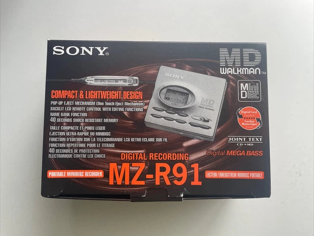 SONY☆MD WalkmanポータブルプレーヤーMZ-R910（動作確認済み） Amazon.co.jp: SONY ソニー MZ-R910-P ピンク ポータブルMD