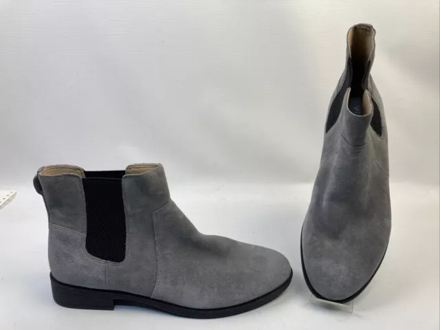 Vionic Alana Women's Boots Charcoal Gray Suede Ankle Size 9.5 New NWOB