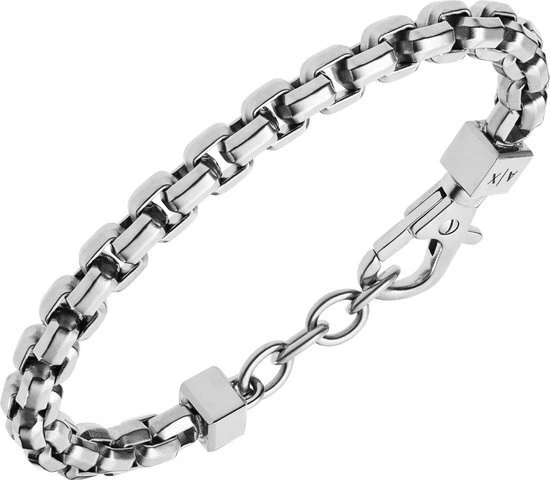 Armani Exchange Herrenarmband aus Edelstahl mit Karabiner-Verschluss