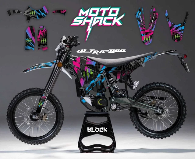 BLOCK GRAPHICS KIT for Sur-Ron Ultra Bee X Surron Wrap Sticker Vinyl ...