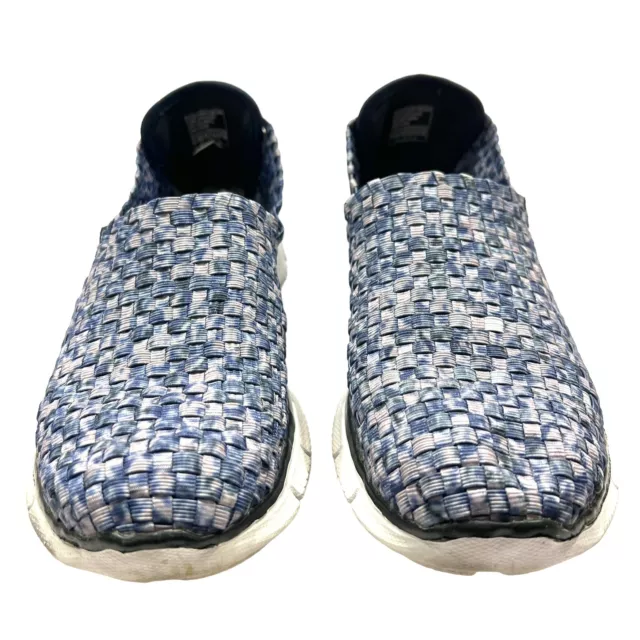 Skechers Equalizer Memory Foam Womens Woven Walking Shoes Vivid Dream Navy/White