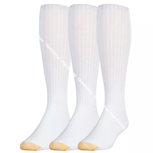NEW Gold Toe USA Cotton Men's Ultra Tec Performance Over-The-Calf Athletic Socks
