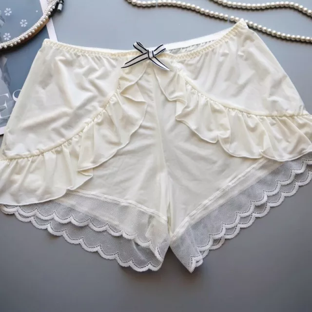 Seidig Bloomers Spitze Slips Höschen Shorts Lingerie Rüschen Lolita