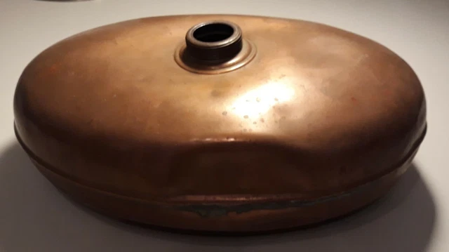 Alte Kupfer Wärmflasche Original Deko Antik, leider fehlt Verschluss