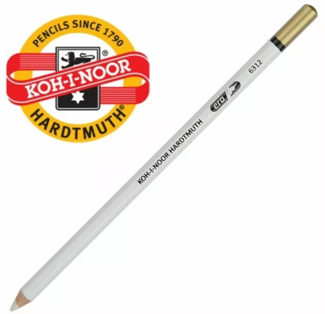 KOH-I-NOOR ERASER RUBBER PENCIL - Precise Accurate erasing Art Sudoku Crosswords