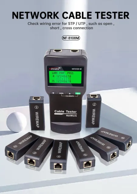 From EU- NF-8108M network cable tester professional, RJ45, STP/UTP tester