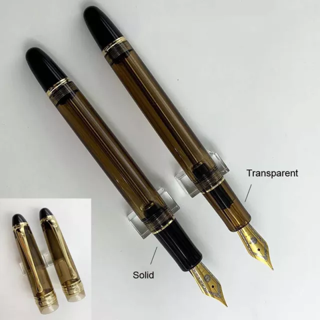 Vacuum-Filling Fountain Pen Fine Nib Acrylic Large-Capacity Inking