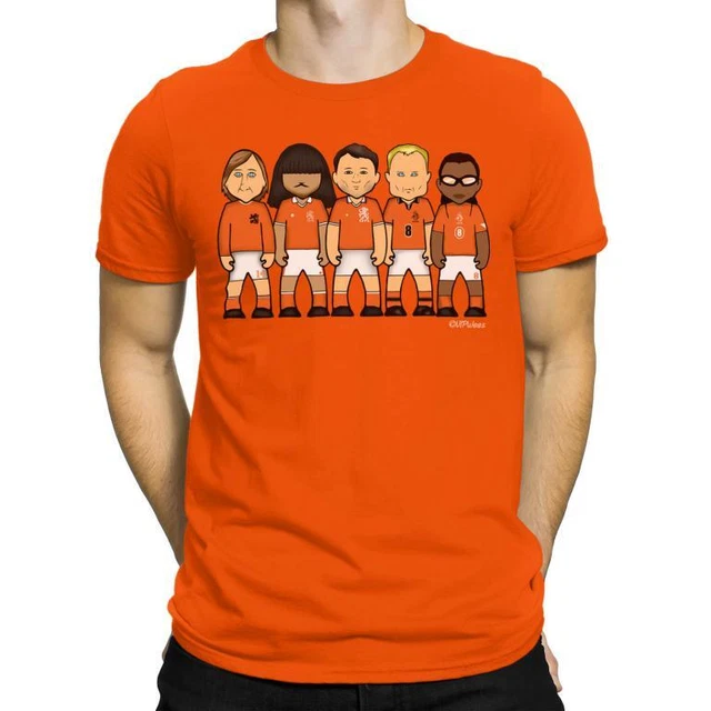 VIPwees England Football Legends Caricature T-Shirt - 100% Organic Cotton, Eco-Friendly Fan Art