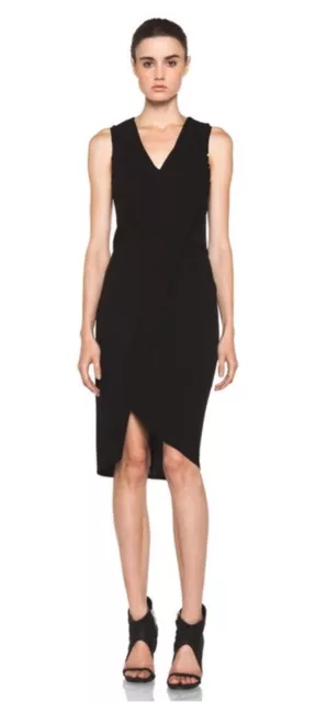 $450 Helmut Lang Modal Black Dress Size M NWT